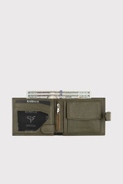 Zoozie Bags Cartera Chelsea Verde Piel Auténtica para Hombre Elegante Sofisticada Lujosa